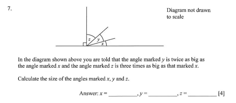 Question 7 - Dulwich College – Year 9 Maths Specimen Paper B 2023