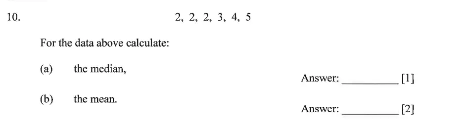 Question 10(10(a),10(b)) - Dulwich College – Year 9 Maths Specimen Paper B 2023