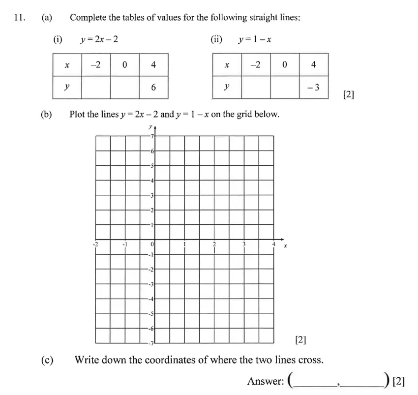 Question 11(11(a),11(b),11(c)) - Dulwich College – Year 9 Maths Specimen Paper B 2023