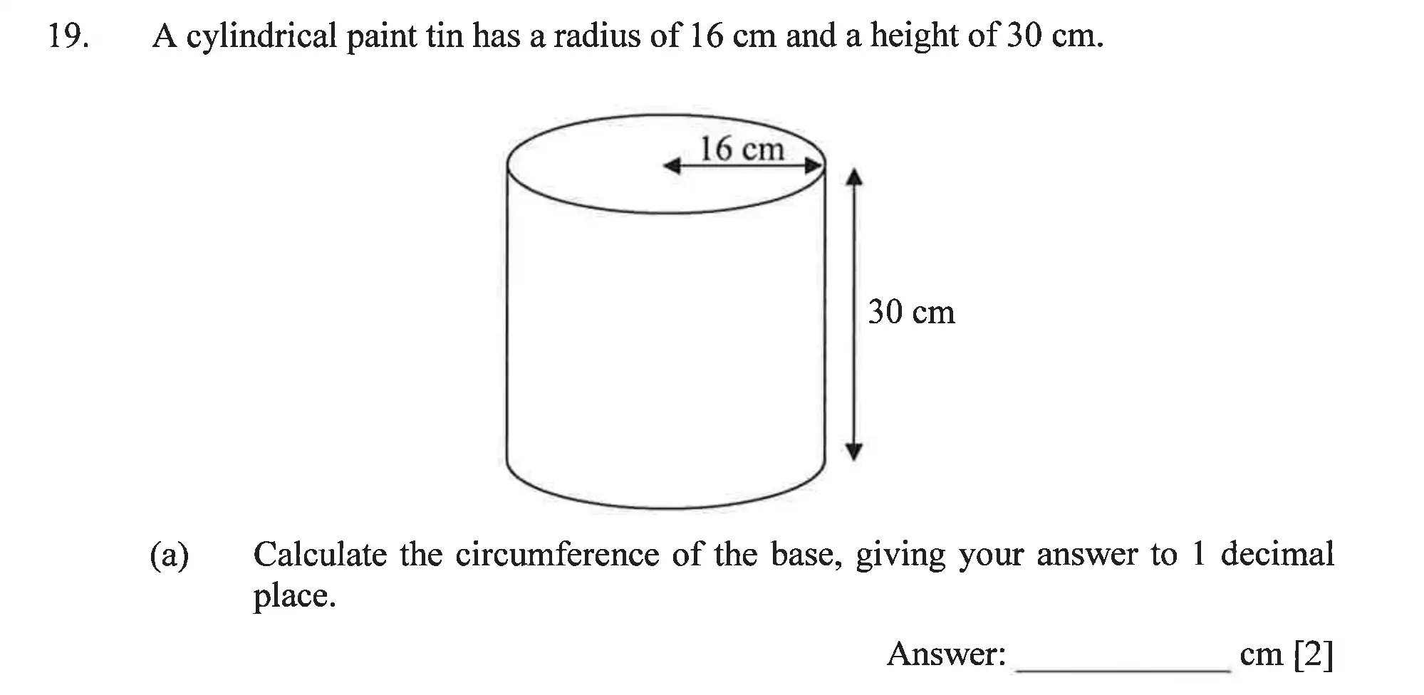 Question 19(a) - Dulwich College – Year 9 Maths Specimen Paper B 2023
