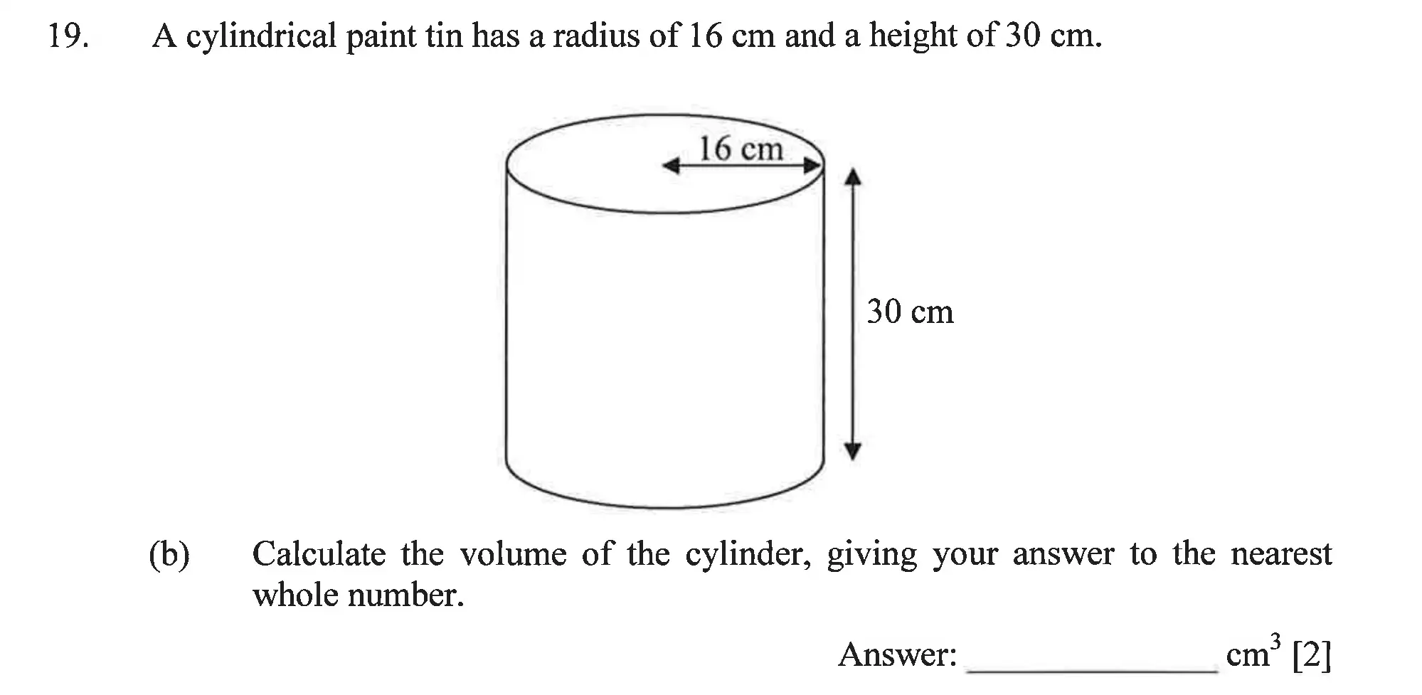 Question 19(b) - Dulwich College – Year 9 Maths Specimen Paper B 2023