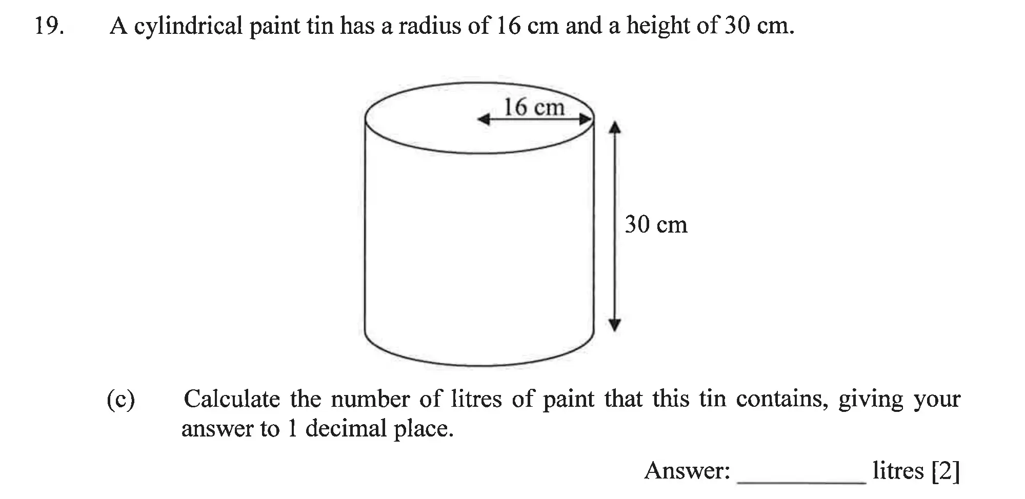 Question 19(c) - Dulwich College – Year 9 Maths Specimen Paper B 2023