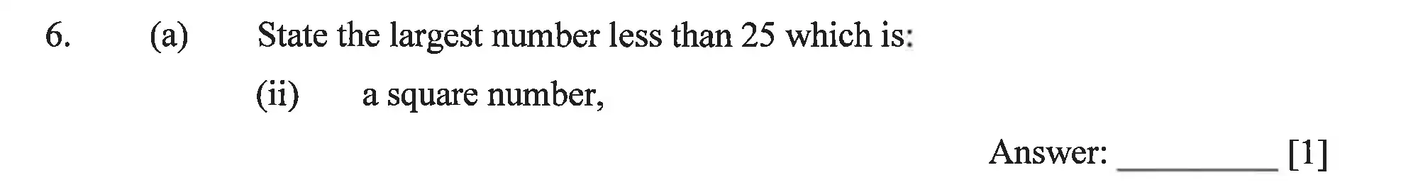Question 6(a (ii)) - Dulwich College – Year 9 Maths Specimen Paper B 2023