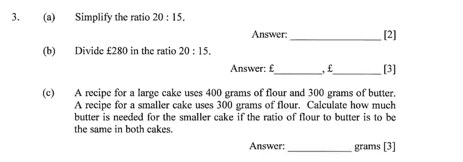 Question 3(a,b,c) - Dulwich College – Year 9 Maths Specimen Paper C 2023