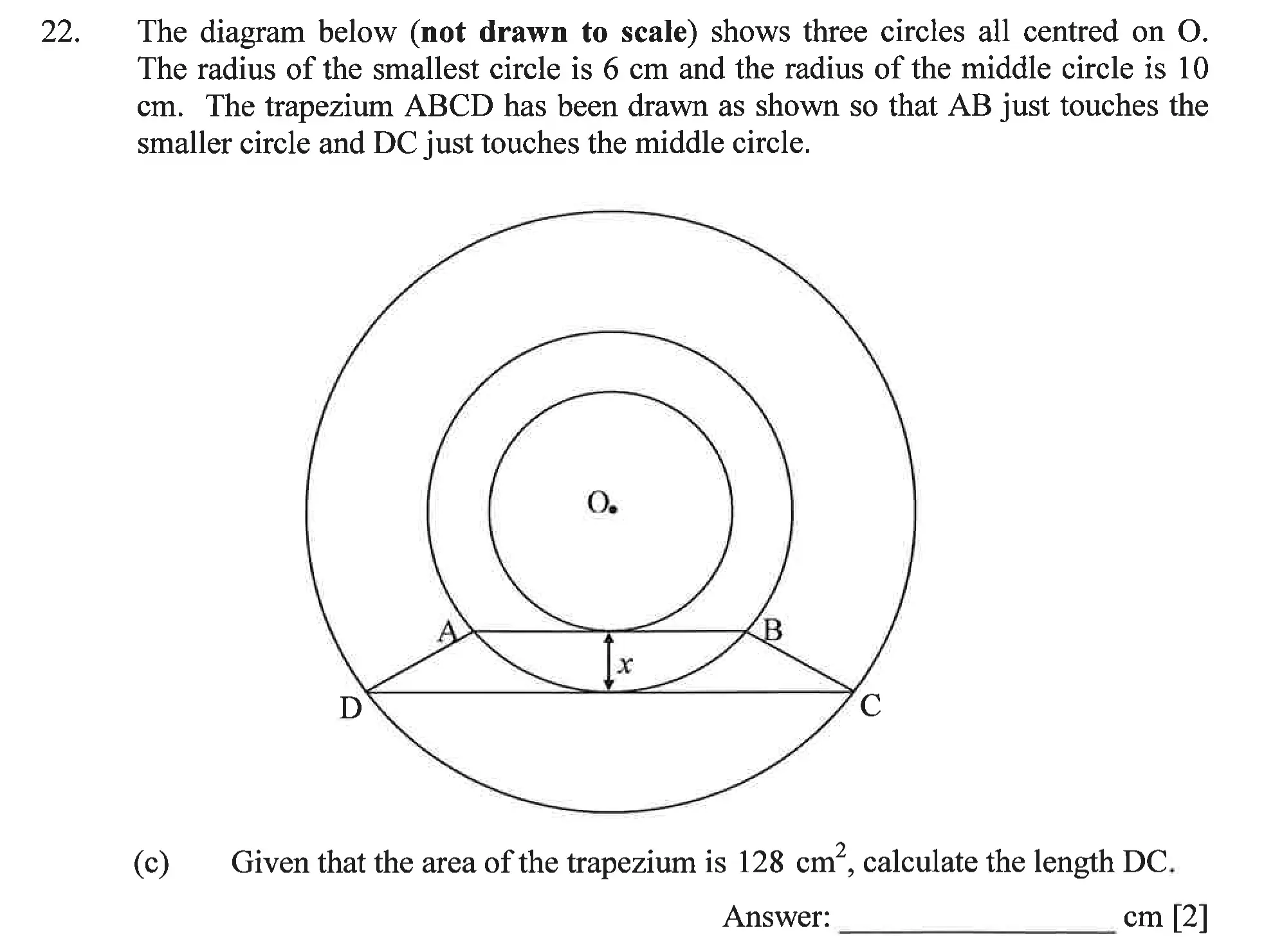 Question 22(c) - Dulwich College – Year 9 Maths Specimen Paper C 2023