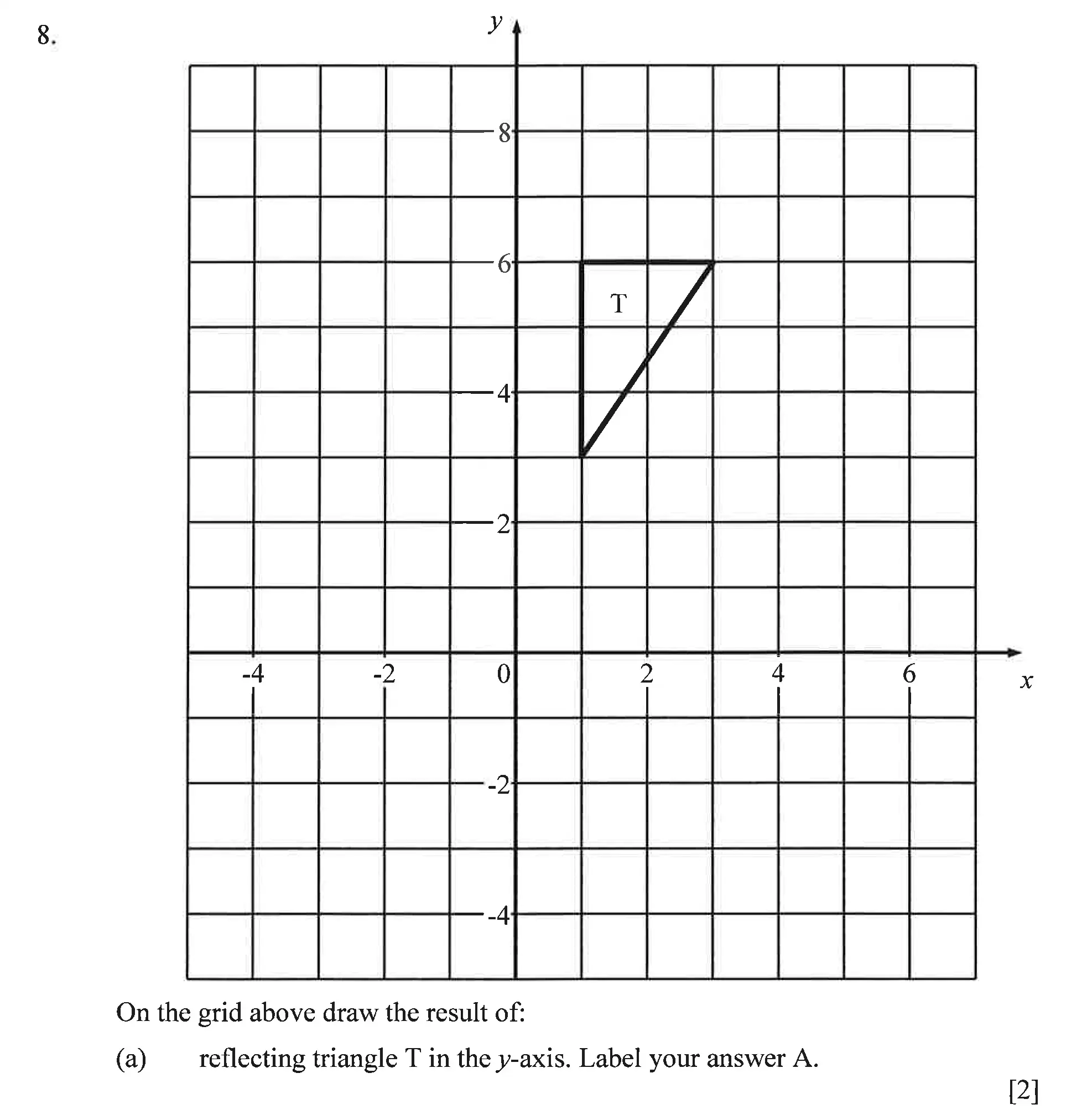 Question 8(a) - Dulwich College – Year 9 Maths Specimen Paper C 2023