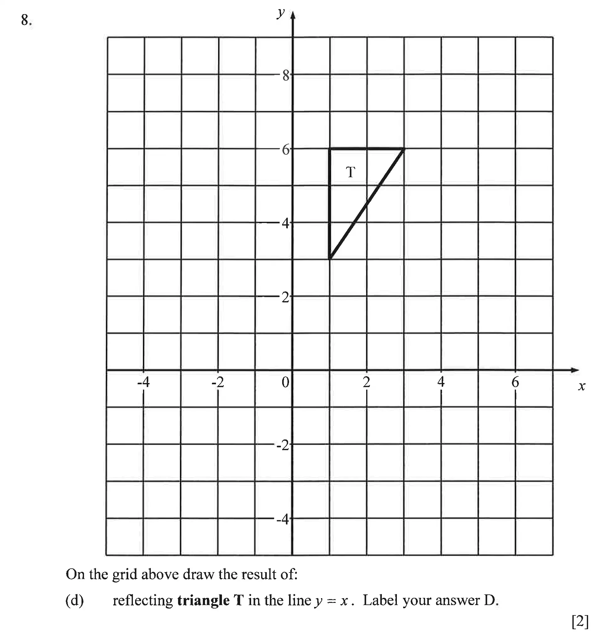 Question 8(d) - Dulwich College – Year 9 Maths Specimen Paper C 2023