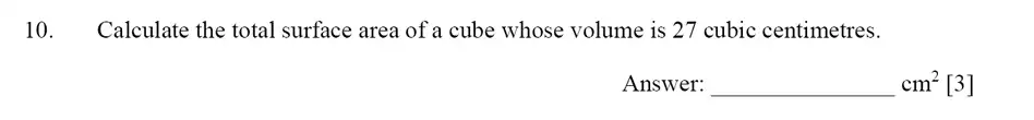 Question 10 - Dulwich College – Year 9 Maths Specimen Paper D 2023