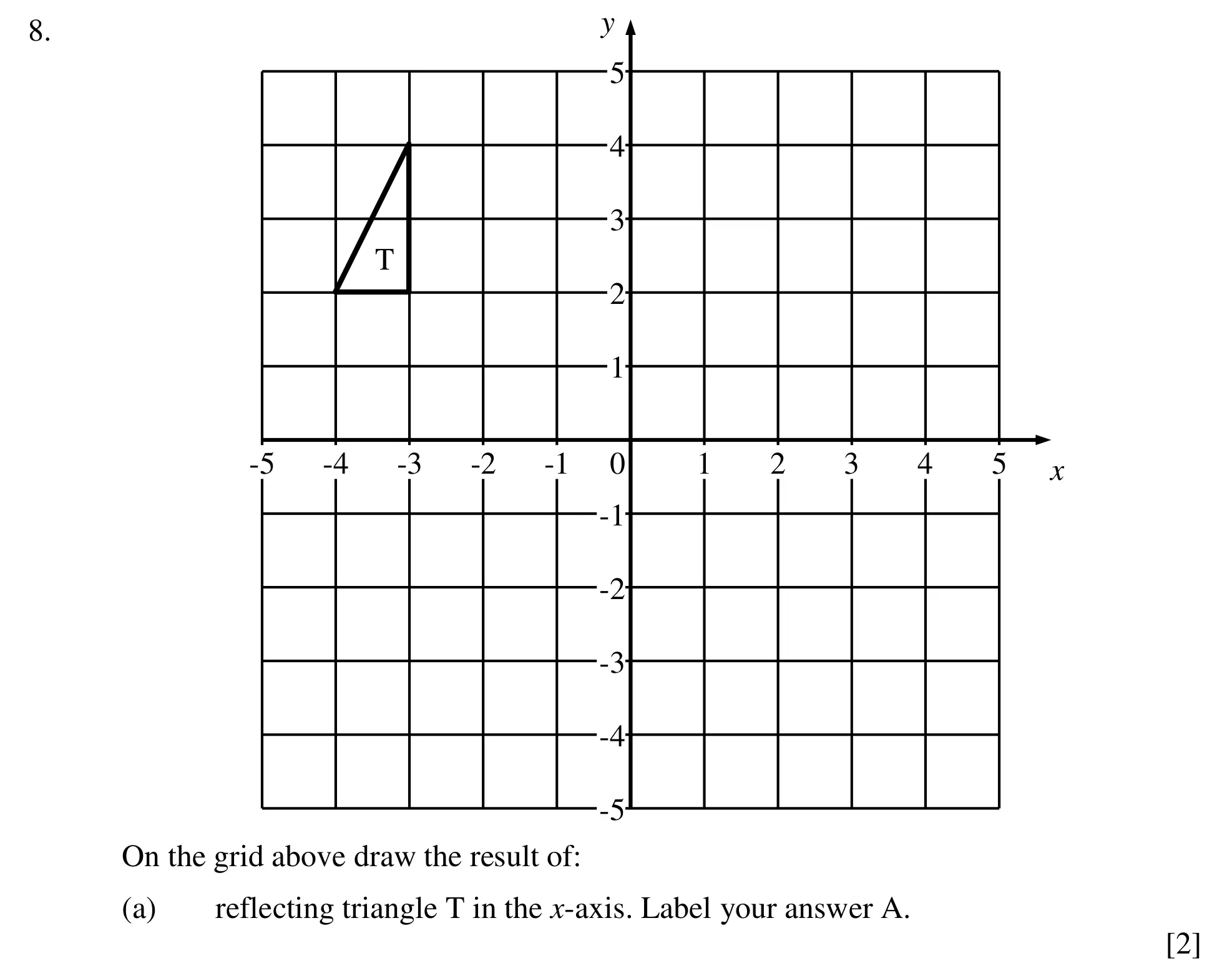 Question 8(a) - Dulwich College – Year 9 Maths Specimen Paper D 2023