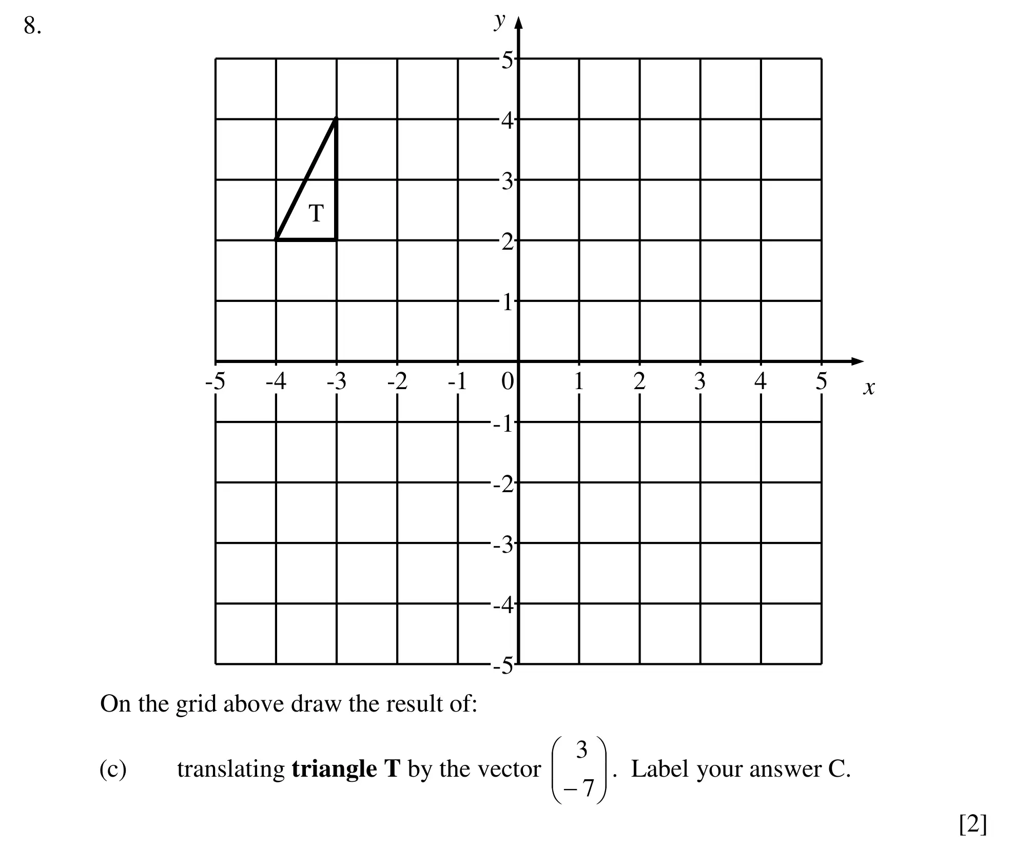 Question 8(c) - Dulwich College – Year 9 Maths Specimen Paper D 2023