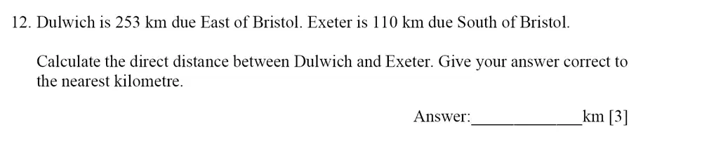 Question 12 - Dulwich College – Year 9 Maths Specimen Paper E 2023