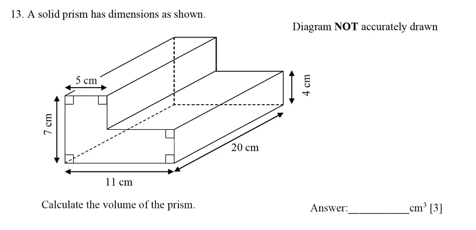 Question 13 - Dulwich College – Year 9 Maths Specimen Paper E 2023