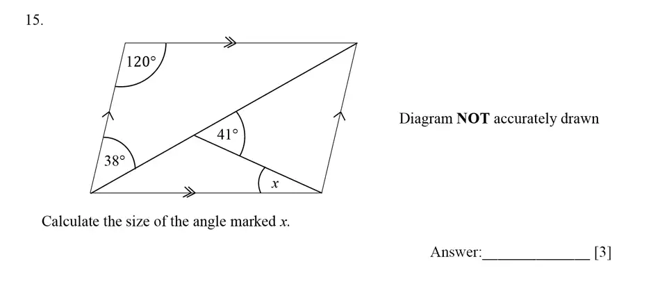 Question 15 - Dulwich College – Year 9 Maths Specimen Paper E 2023