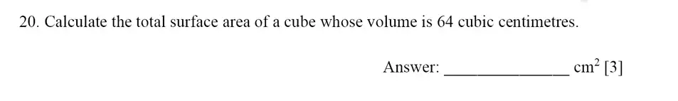 Question 20 - Dulwich College – Year 9 Maths Specimen Paper E 2023