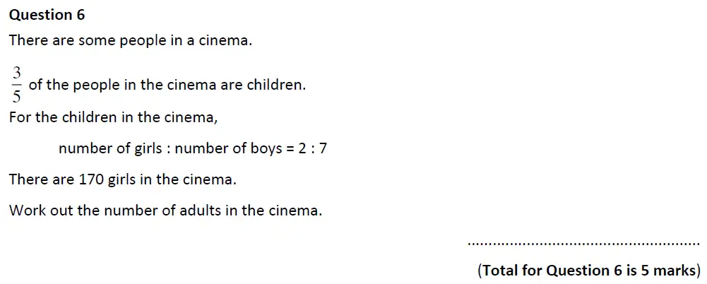 Question 6 - Eltham College - 13 Plus Maths Entrance Test 2019