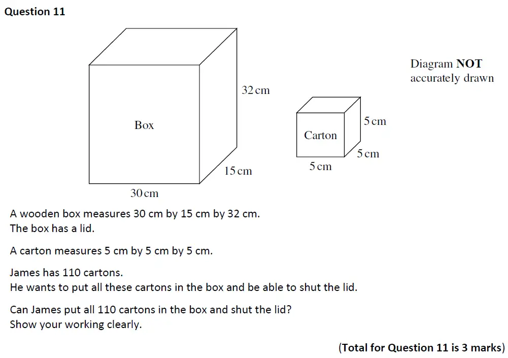 Question 11 - Eltham College - 13 Plus Maths Entrance Test 2019