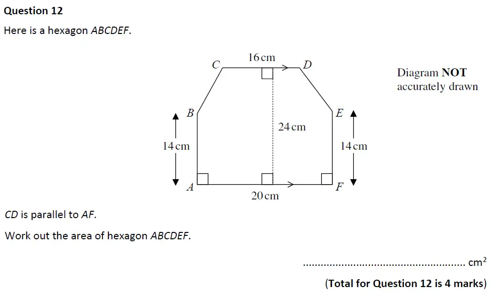 Question 12 - Eltham College - 13 Plus Maths Entrance Test 2019
