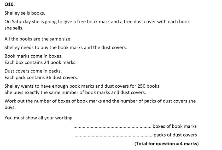 Question 10 - Eltham College – 13 Plus Maths Sample Paper 2017