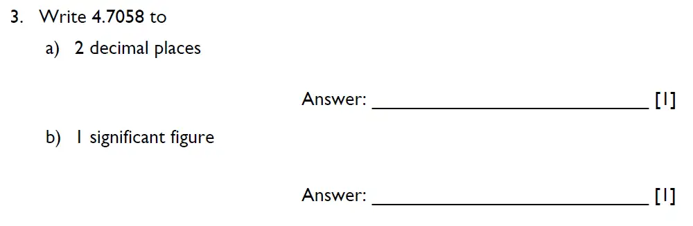 Question 3(a,b) - Emanuel School - 13 Plus Maths Entrance Exam 2023