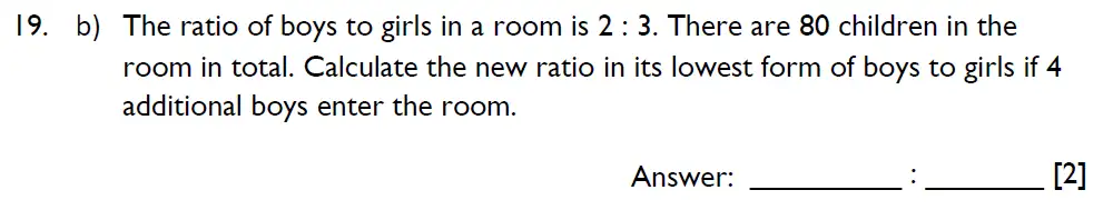 Question 19(b) - Emanuel School - 13 Plus Maths Entrance Exam 2023