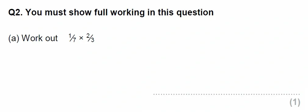 Question 02(a) - EPSOM College Year 9 Maths Specimen Paper 2026
