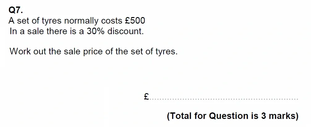 Question 07 - EPSOM College Year 9 Maths Specimen Paper 2026