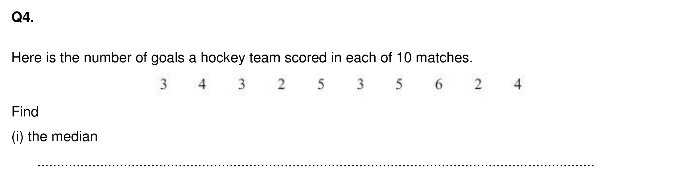 Question 4(i) - EPSOM College Year 9 Maths Specimen Paper 2026