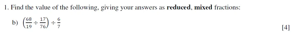 Question 1(b) - Eton College King’s - 13 Plus Maths Scholarship A 2021