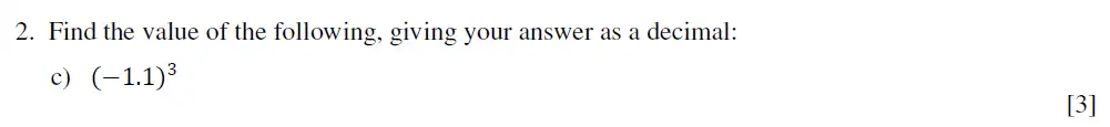 Question 2(c) - Eton College King’s - 13 Plus Maths Scholarship A 2021