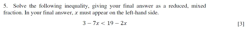 Question 5 - Eton College King’s - 13 Plus Maths Scholarship A 2021