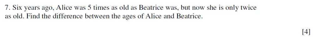 Question 7 - Eton College King’s - 13 Plus Maths Scholarship A 2021