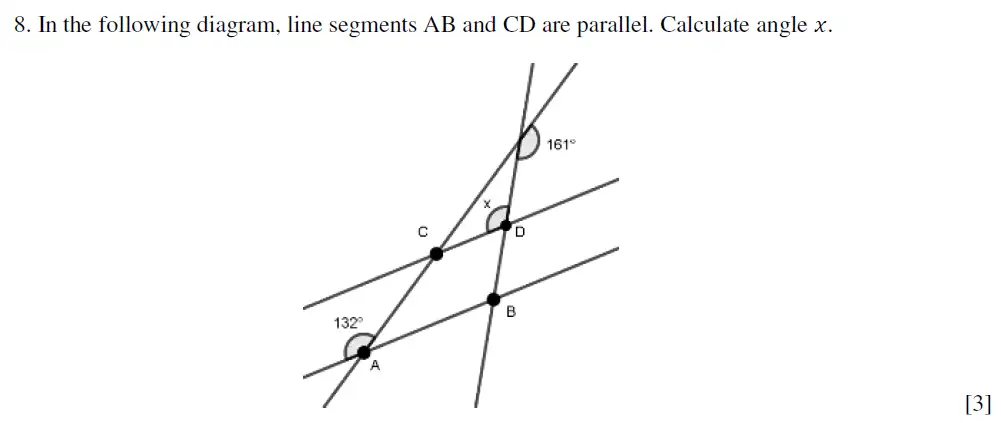 Question 8 - Eton College King’s - 13 Plus Maths Scholarship A 2021
