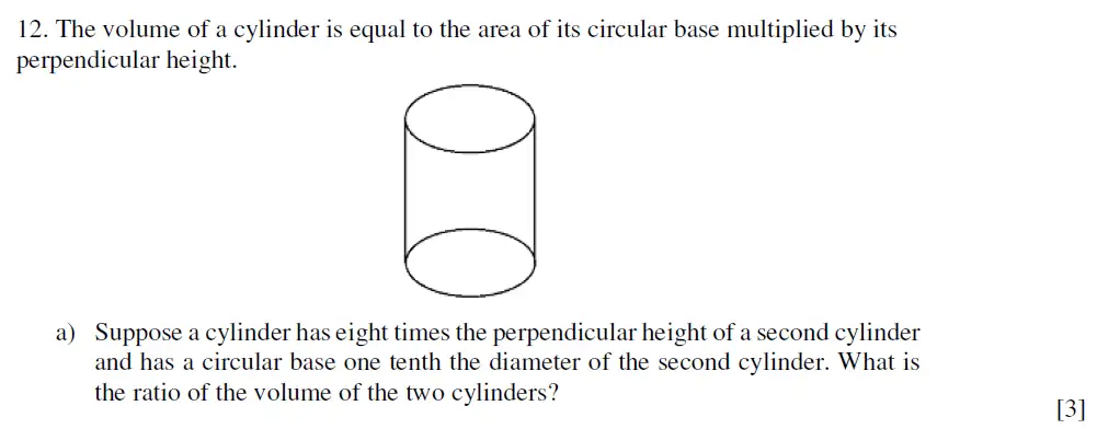 Question 12(a) - Eton College King’s - 13 Plus Maths Scholarship A 2021