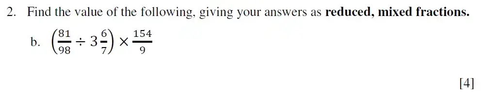 Question 2(b) - Eton College King’s - 13 Plus Maths Scholarship A 2022