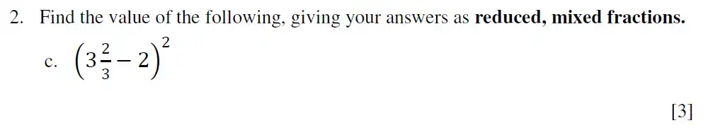 Question 2(c) - Eton College King’s - 13 Plus Maths Scholarship A 2022