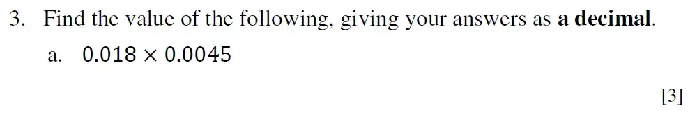 Question 3(a) - Eton College King’s - 13 Plus Maths Scholarship A 2022