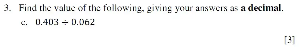 Question 3(c) - Eton College King’s - 13 Plus Maths Scholarship A 2022