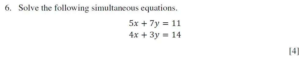 Question 6 - Eton College King’s - 13 Plus Maths Scholarship A 2022
