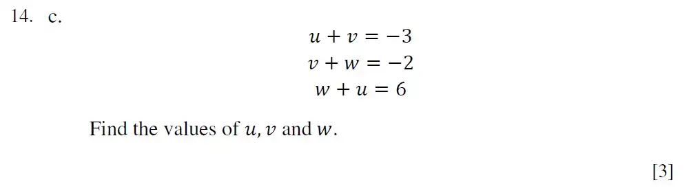 Question 14(c) - Eton College King’s - 13 Plus Maths Scholarship A 2022