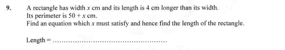 Question 9 - Forest School – 13 Plus Maths Sample Paper 2 2023
