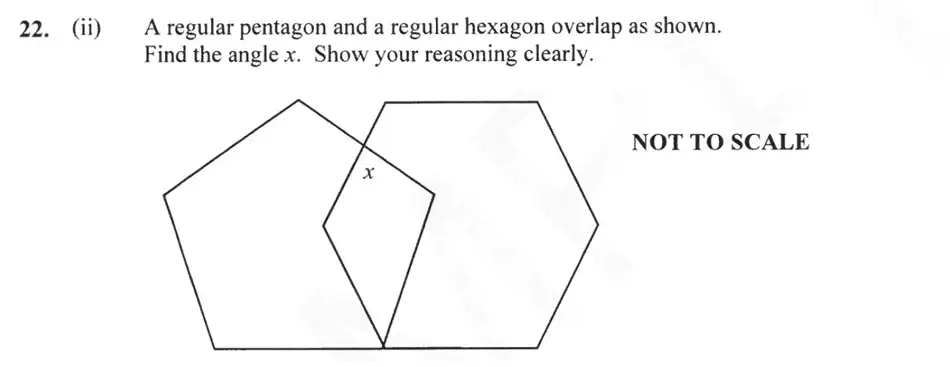 Question 22(22(ii)) - Forest School – 13 Plus Maths Sample Paper 2 2023
