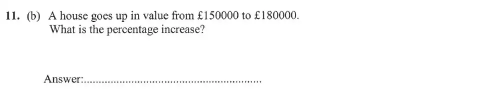 Question 11(b) - Forest School - 13 Plus Sample Maths Sample Paper 2023