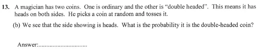 Question 13(b) - Forest School - 13 Plus Sample Maths Sample Paper 2023
