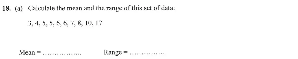 Question 18(a) - Forest School - 13 Plus Sample Maths Sample Paper 2023