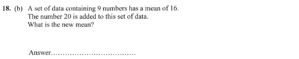 Question 18(b) - Forest School - 13 Plus Sample Maths Sample Paper 2023