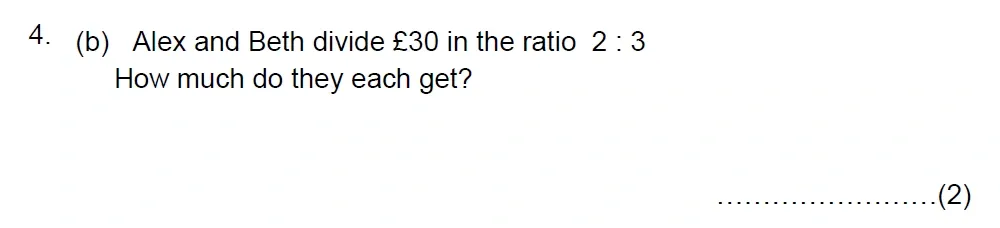 Question 04(b) - The Grammar School at Leeds Year 9 Entrance Maths Sample Paper 2026