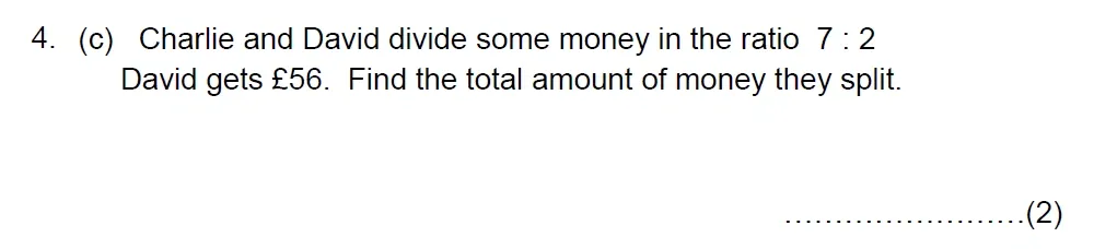 Question 04(c) - The Grammar School at Leeds Year 9 Entrance Maths Sample Paper 2026