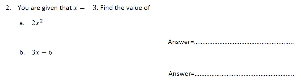 Question 2(a,b) - Haberdashers’ Aske’s Boys’ School – 13 Plus Maths Entrance Exam 2014