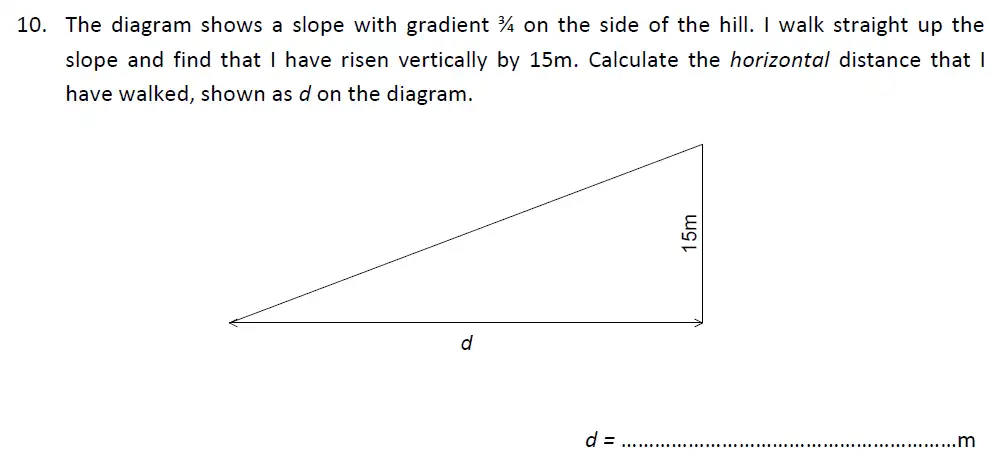 Question 10 - Haberdashers’ Aske’s Boys’ School – 13 Plus Maths Entrance Exam 2014