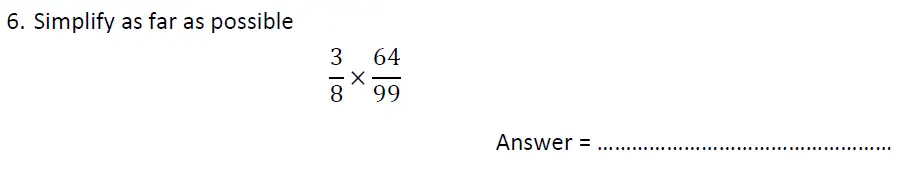 Question 6 - Haberdashers’ Aske’s Boys’ School – 13 Plus Maths Entrance Exam Paper 1 – 2012